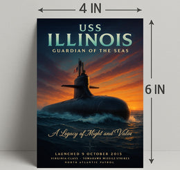 Uss Illinois Guardian Of The Seas Poster PosterGoat