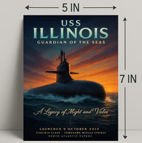 Uss Illinois Guardian Of The Seas Poster PosterGoat