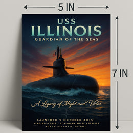 Uss Illinois Guardian Of The Seas Poster PosterGoat