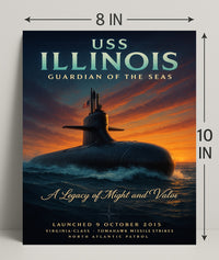 Uss Illinois Guardian Of The Seas Poster PosterGoat