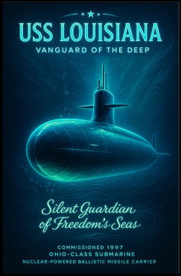 Uss Louisiana Vanguard Of The Deep Poster PosterGoat