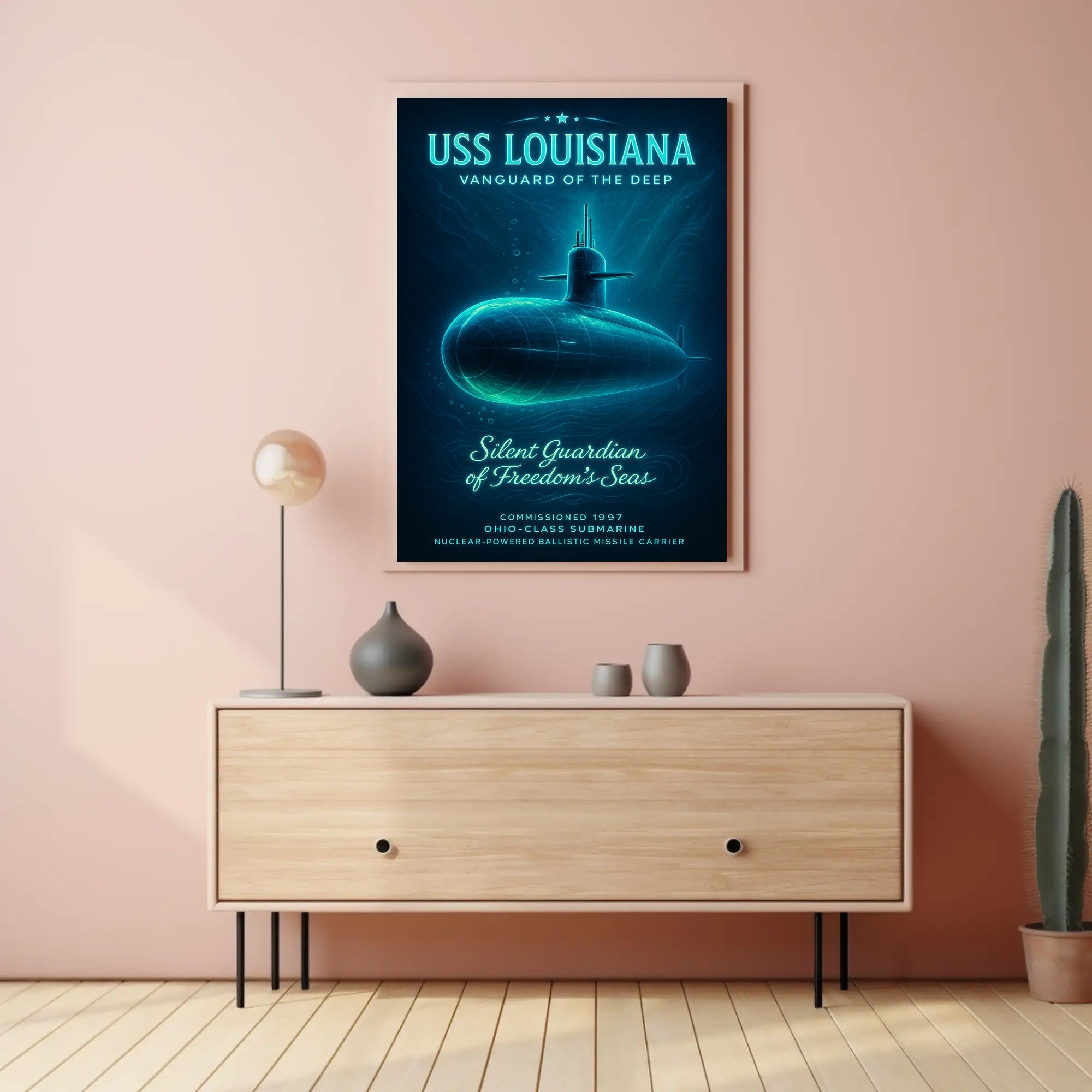 Uss Louisiana Vanguard Of The Deep Poster PosterGoat