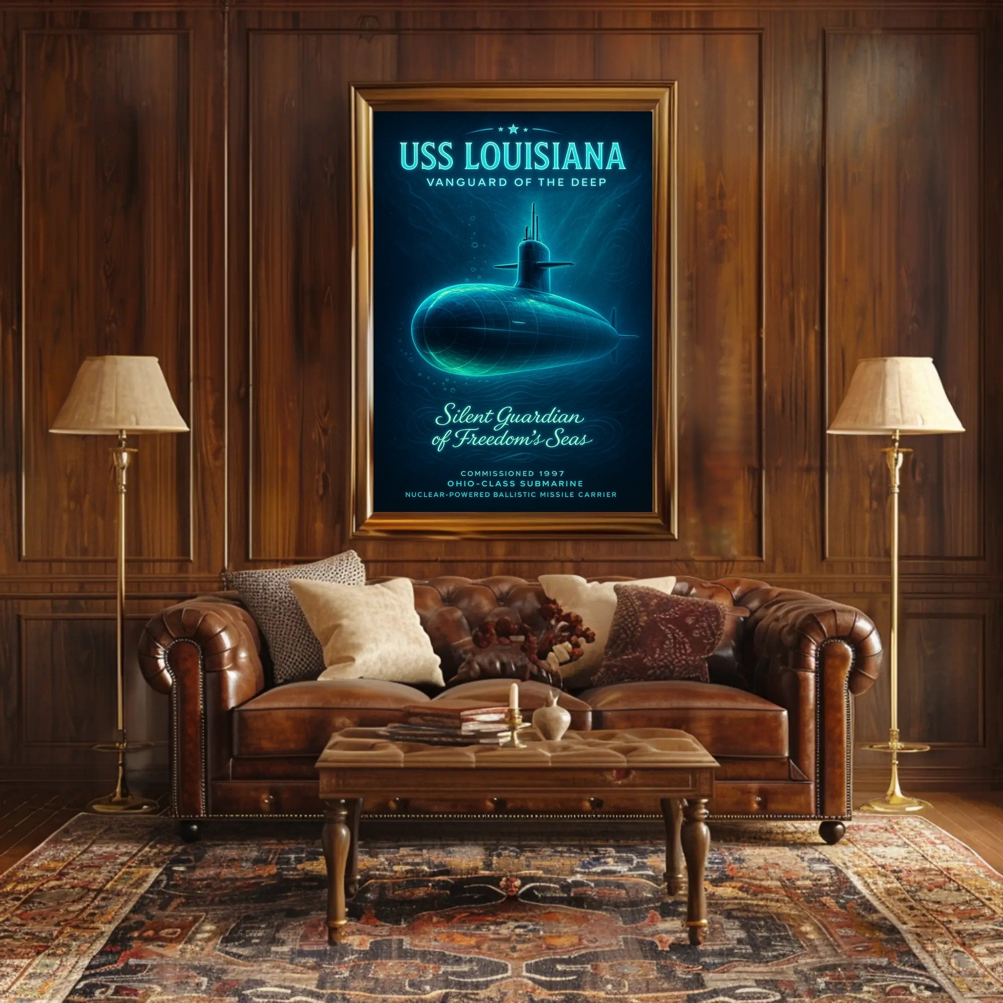 Uss Louisiana Vanguard Of The Deep Poster PosterGoat