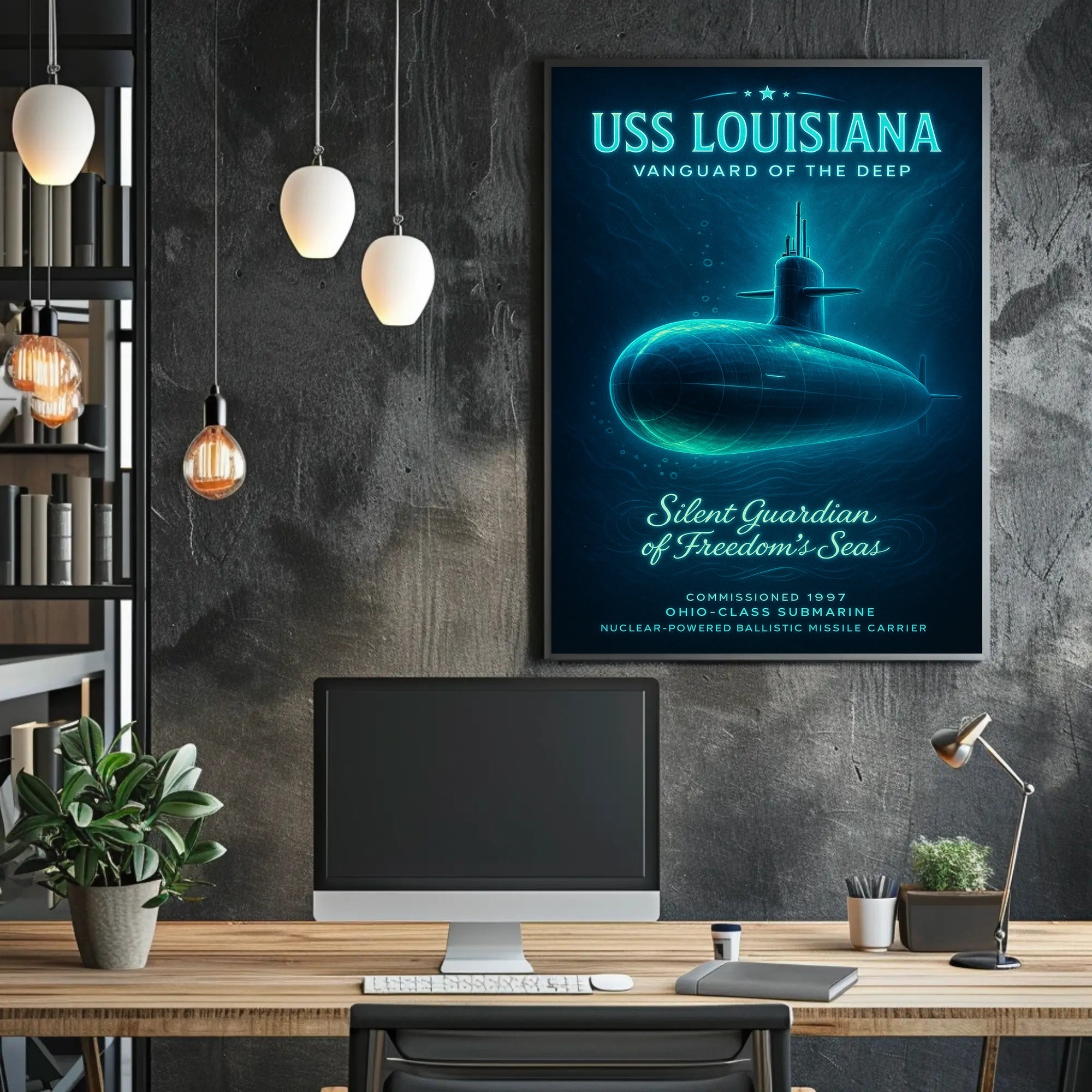 Uss Louisiana Vanguard Of The Deep Poster PosterGoat