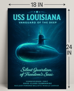 Uss Louisiana Vanguard Of The Deep Poster PosterGoat