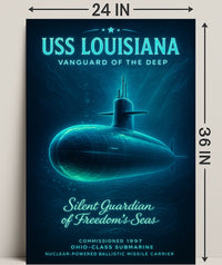 Uss Louisiana Vanguard Of The Deep Poster PosterGoat