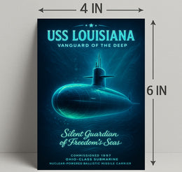 Uss Louisiana Vanguard Of The Deep Poster PosterGoat