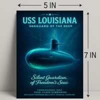 Uss Louisiana Vanguard Of The Deep Poster PosterGoat