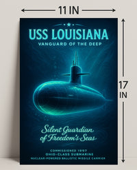 Uss Louisiana Vanguard Of The Deep Poster PosterGoat