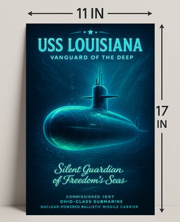 Uss Louisiana Vanguard Of The Deep Poster PosterGoat