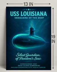 Uss Louisiana Vanguard Of The Deep Poster PosterGoat
