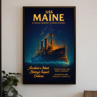 Uss Maine A Crucial Moment In Naval Poster PosterGoat