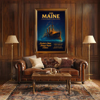 Uss Maine A Crucial Moment In Naval Poster PosterGoat