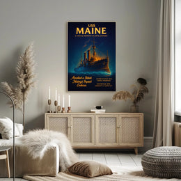 Uss Maine A Crucial Moment In Naval Poster PosterGoat