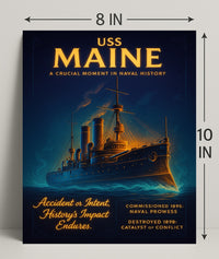 Uss Maine A Crucial Moment In Naval Poster PosterGoat