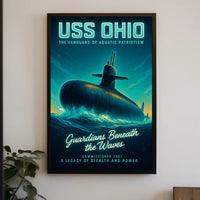 Uss Ohio Guardians Beneath The Waves Poster PosterGoat