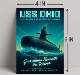Uss Ohio Guardians Beneath The Waves Poster PosterGoat