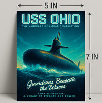 Uss Ohio Guardians Beneath The Waves Poster PosterGoat