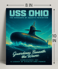 Uss Ohio Guardians Beneath The Waves Poster PosterGoat