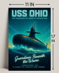 Uss Ohio Guardians Beneath The Waves Poster PosterGoat