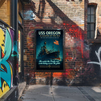 Uss Oregon A Legend Of The Sea Poster PosterGoat
