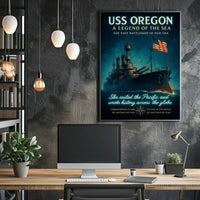 Uss Oregon A Legend Of The Sea Poster PosterGoat