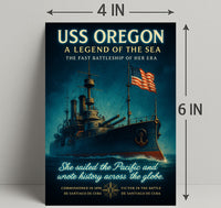 Uss Oregon A Legend Of The Sea Poster PosterGoat