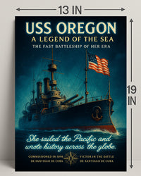 Uss Oregon A Legend Of The Sea Poster PosterGoat
