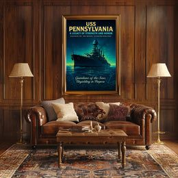 Uss Pennsylvania A Legacy Of Strength Poster PosterGoat