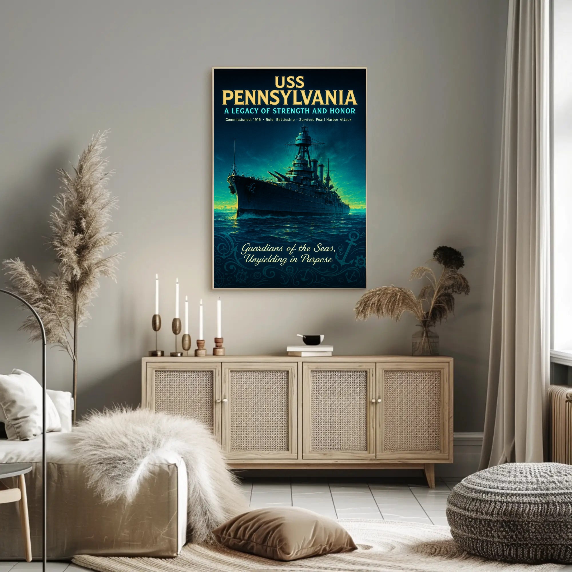 Uss Pennsylvania A Legacy Of Strength Poster PosterGoat