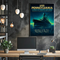 Uss Pennsylvania A Legacy Of Strength Poster PosterGoat