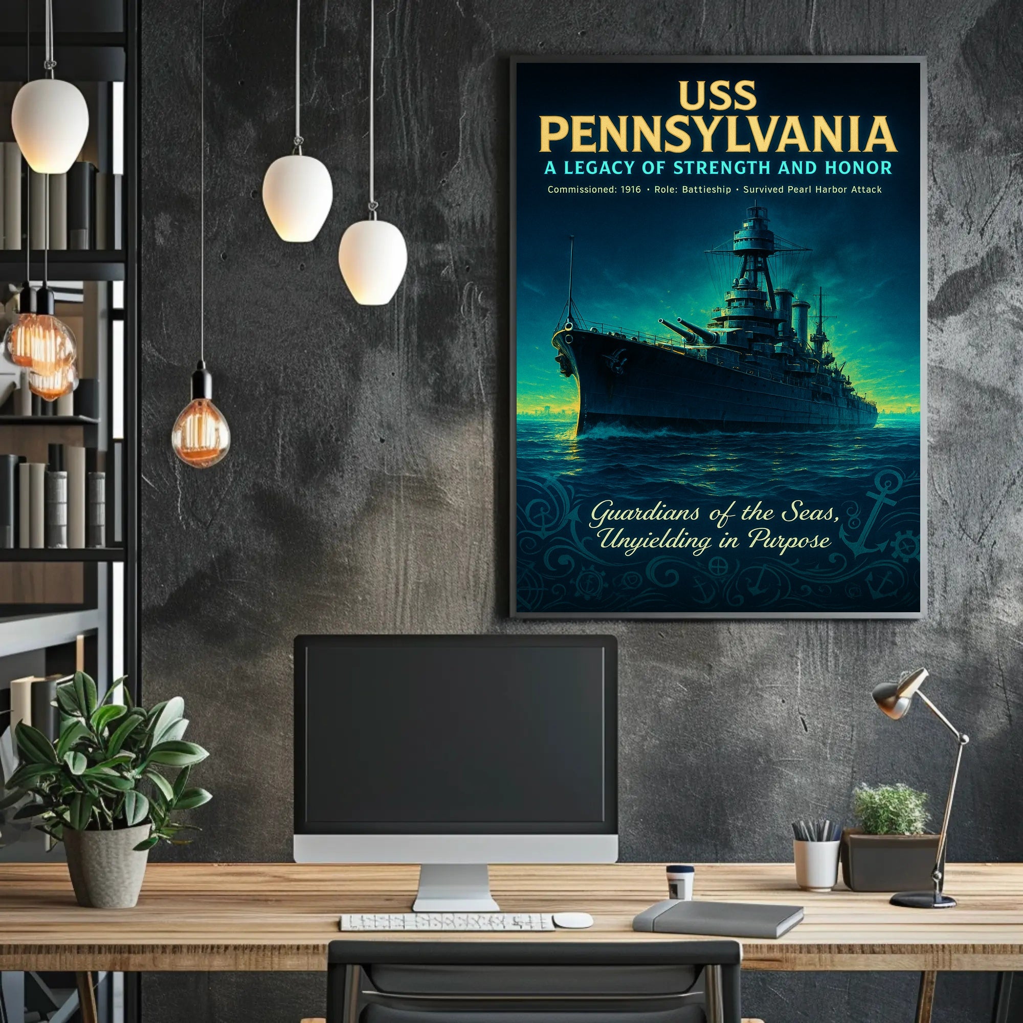 Uss Pennsylvania A Legacy Of Strength Poster PosterGoat