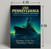 Uss Pennsylvania A Legacy Of Strength Poster PosterGoat