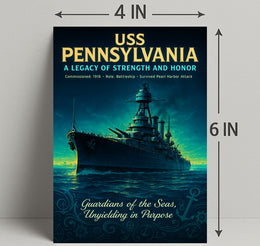 Uss Pennsylvania A Legacy Of Strength Poster PosterGoat