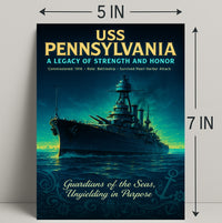 Uss Pennsylvania A Legacy Of Strength Poster PosterGoat