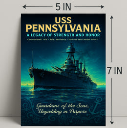 Uss Pennsylvania A Legacy Of Strength Poster PosterGoat