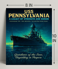 Uss Pennsylvania A Legacy Of Strength Poster PosterGoat