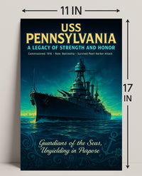 Uss Pennsylvania A Legacy Of Strength Poster PosterGoat