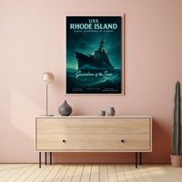 Uss Rhode Island Guardian Of The Seas Poster PosterGoat