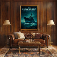 Uss Rhode Island Guardian Of The Seas Poster PosterGoat