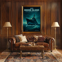 Uss Rhode Island Guardian Of The Seas Poster PosterGoat
