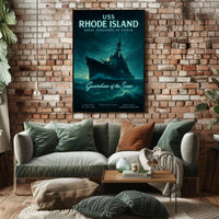 Uss Rhode Island Guardian Of The Seas Poster PosterGoat