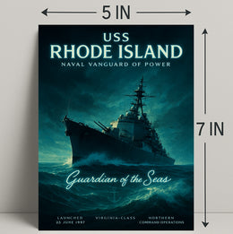 Uss Rhode Island Guardian Of The Seas Poster PosterGoat