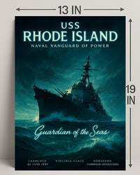 Uss Rhode Island Guardian Of The Seas Poster PosterGoat