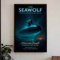 Uss Seawolf Iconic Guardian Of The Poster PosterGoat
