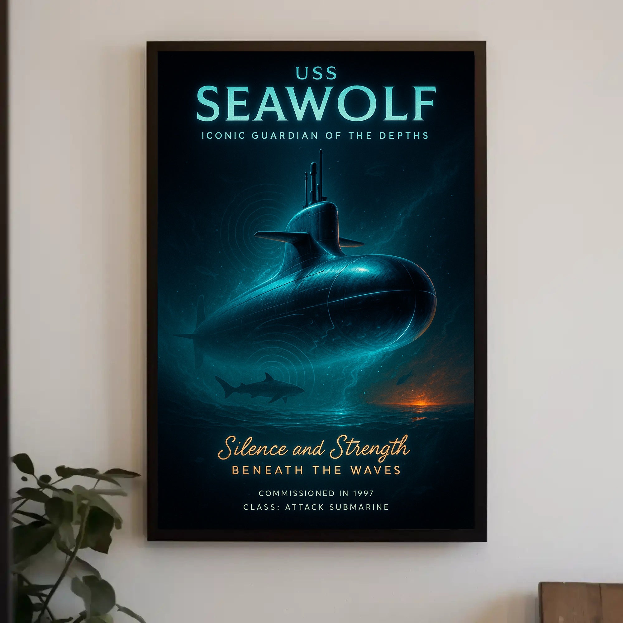 Uss Seawolf Iconic Guardian Of The Poster PosterGoat