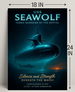 Uss Seawolf Iconic Guardian Of The Poster PosterGoat