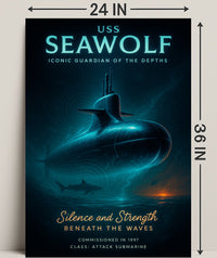 Uss Seawolf Iconic Guardian Of The Poster PosterGoat