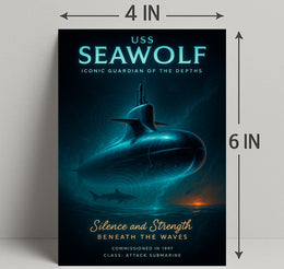 Uss Seawolf Iconic Guardian Of The Poster PosterGoat
