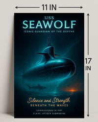 Uss Seawolf Iconic Guardian Of The Poster PosterGoat